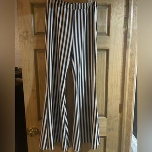 NWOT Striped Bell Bottom Pants